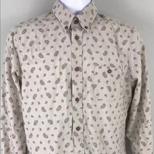 Ben Sherman casual paisley button up shirt